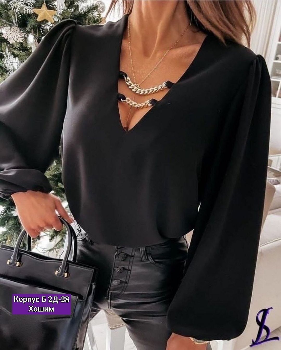 женская блузка,шифоновая блузка,женская блузка с длинными рукавами,блузка с цепочкой,блузка