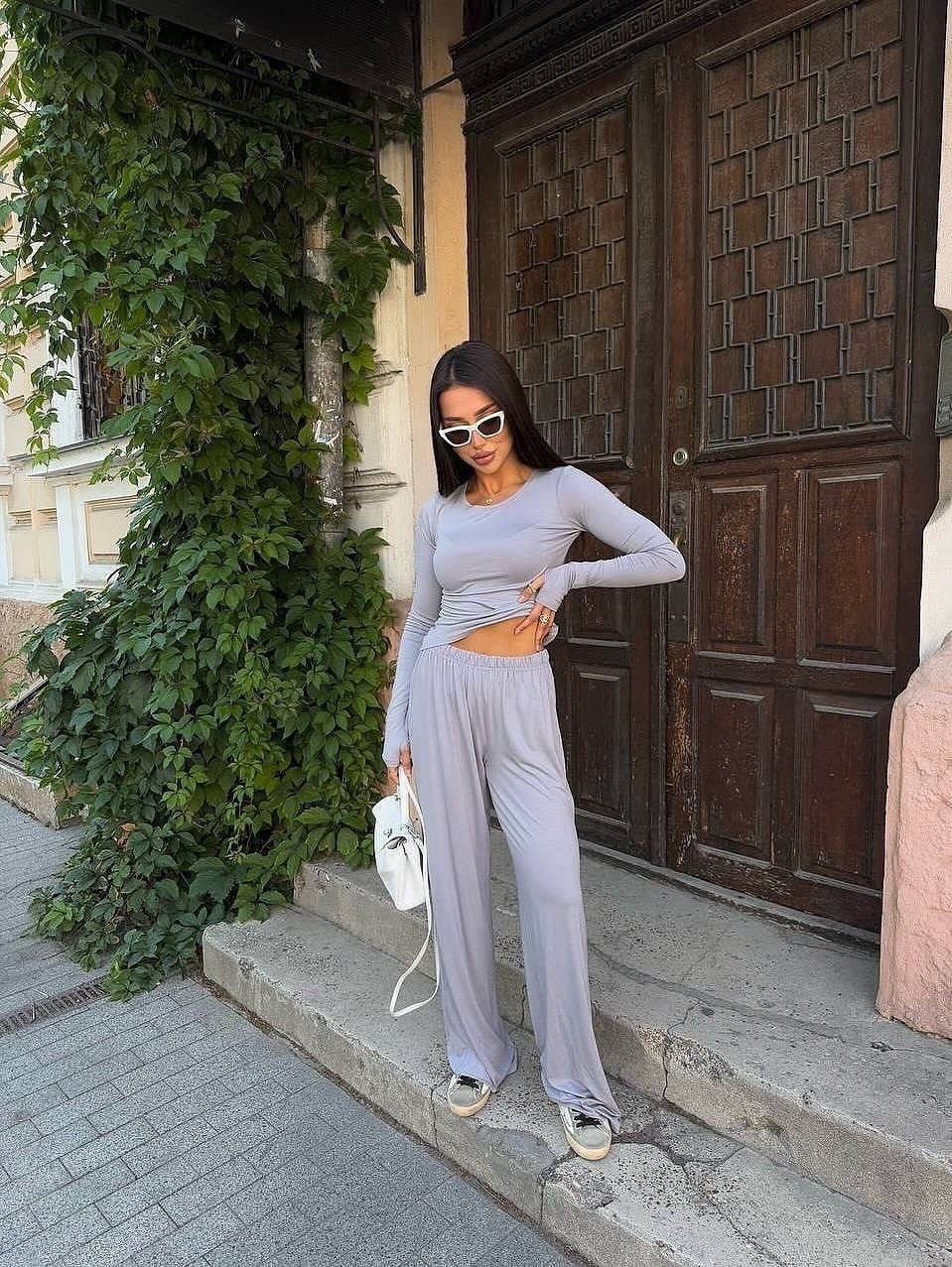 брючный костюм,штаны лапша женские,повседневный костюм,костюм с лонгсливом,костюм женский