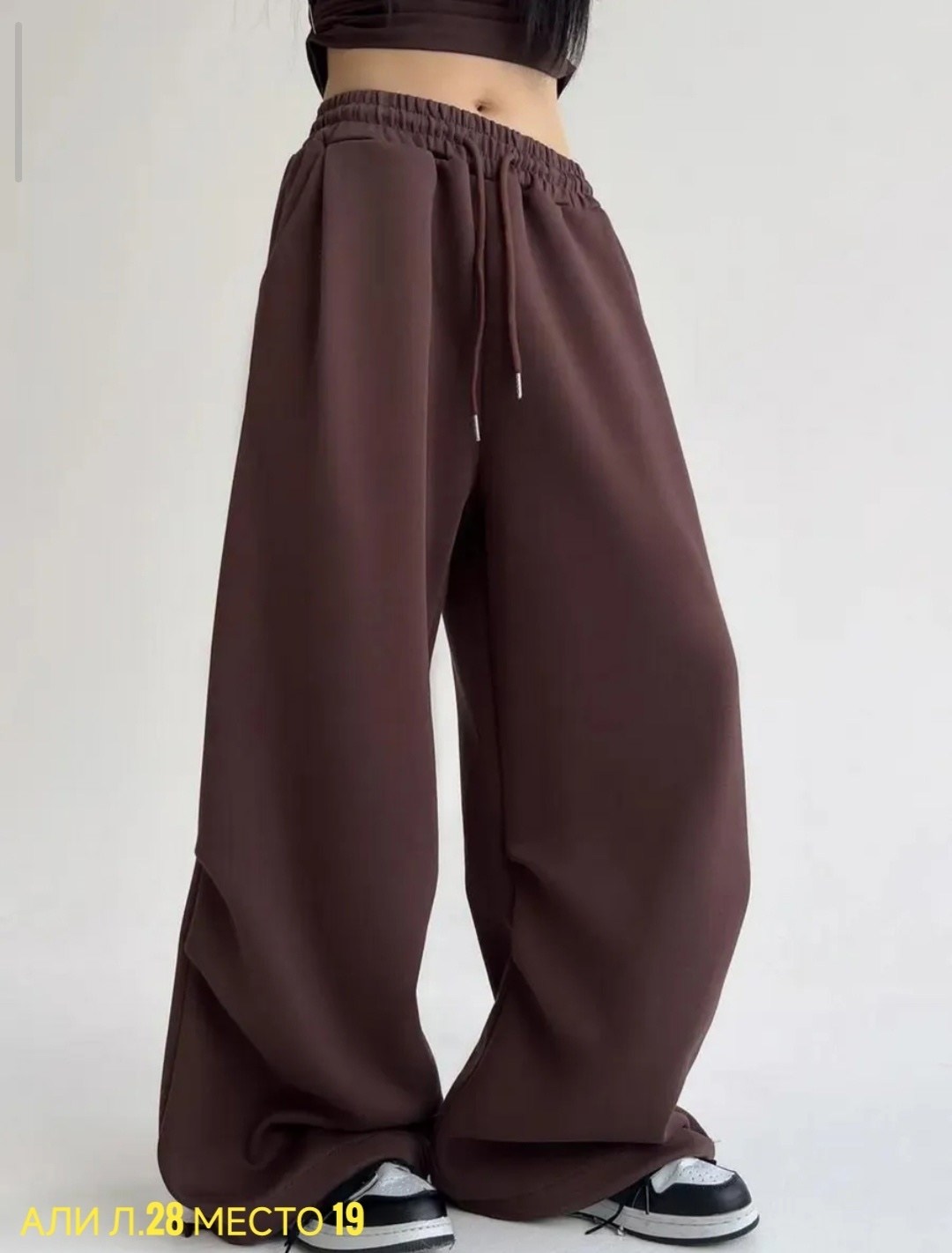 широкие спортивные штаны джоггеры bang wear цвет графит серый,широкие спортивные штаны джоггеры bang wear,брюки спортивные джоггеры bang wear цвет графит серый,женские мешковатые темно-серые спортивны