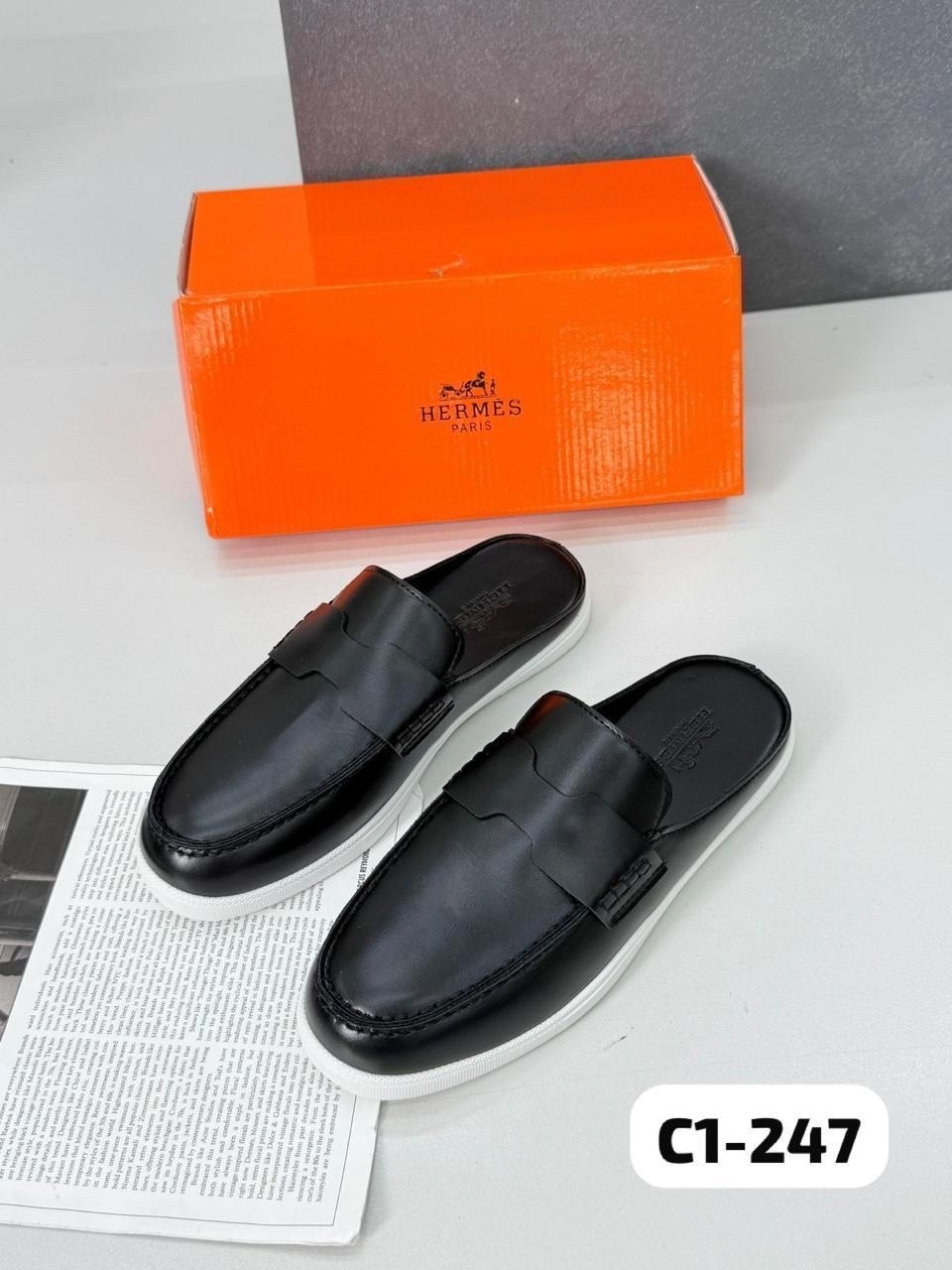 мюли hermes,,hermes мюли женские, hermes,тапочки hermes женские