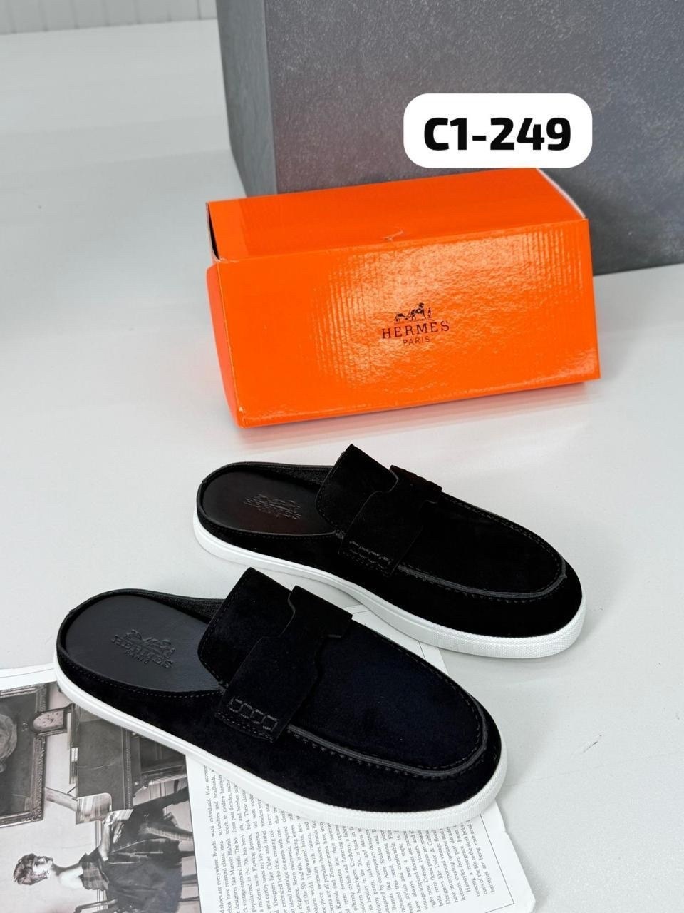 мюли hermes,,hermes мюли женские, hermes,тапочки hermes женские