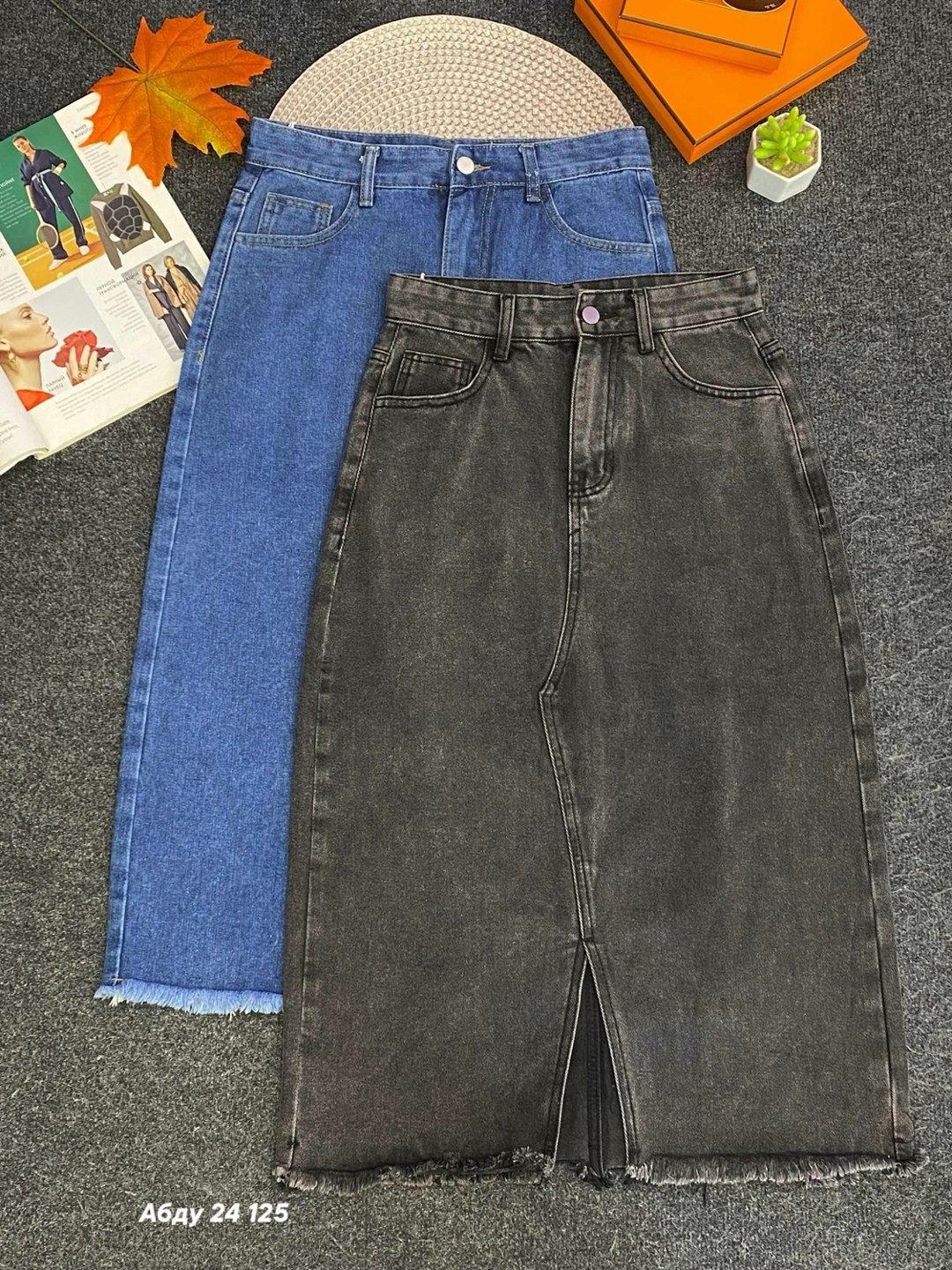 джинсовая юбка женская с высокой талией,длинная джинсовая юбка,женская джинсовая юбка,юбка миди джинсовая с разрезом спереди ниже колен,джинсовая юбка