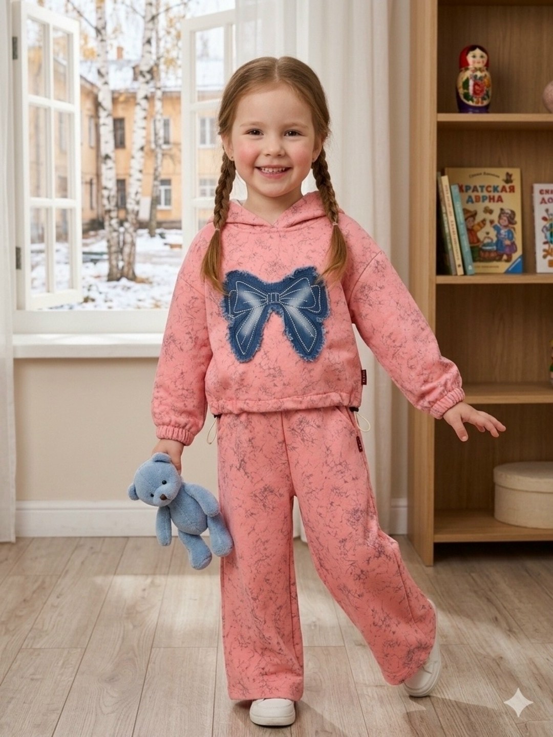 костюм молочный,детские костюмы,костюм на флисе,детский костюм,костюм для девочки