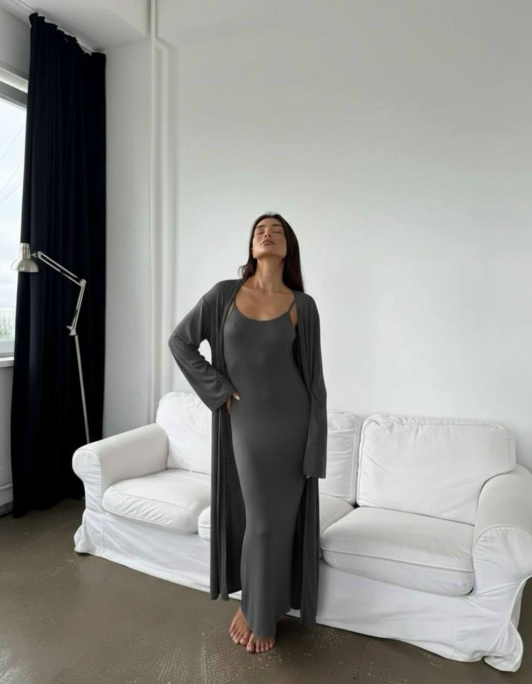 платье накидка,платье кардиган,длинное платье,удлиненный кардиган,комплект платье с кардиганом длинное