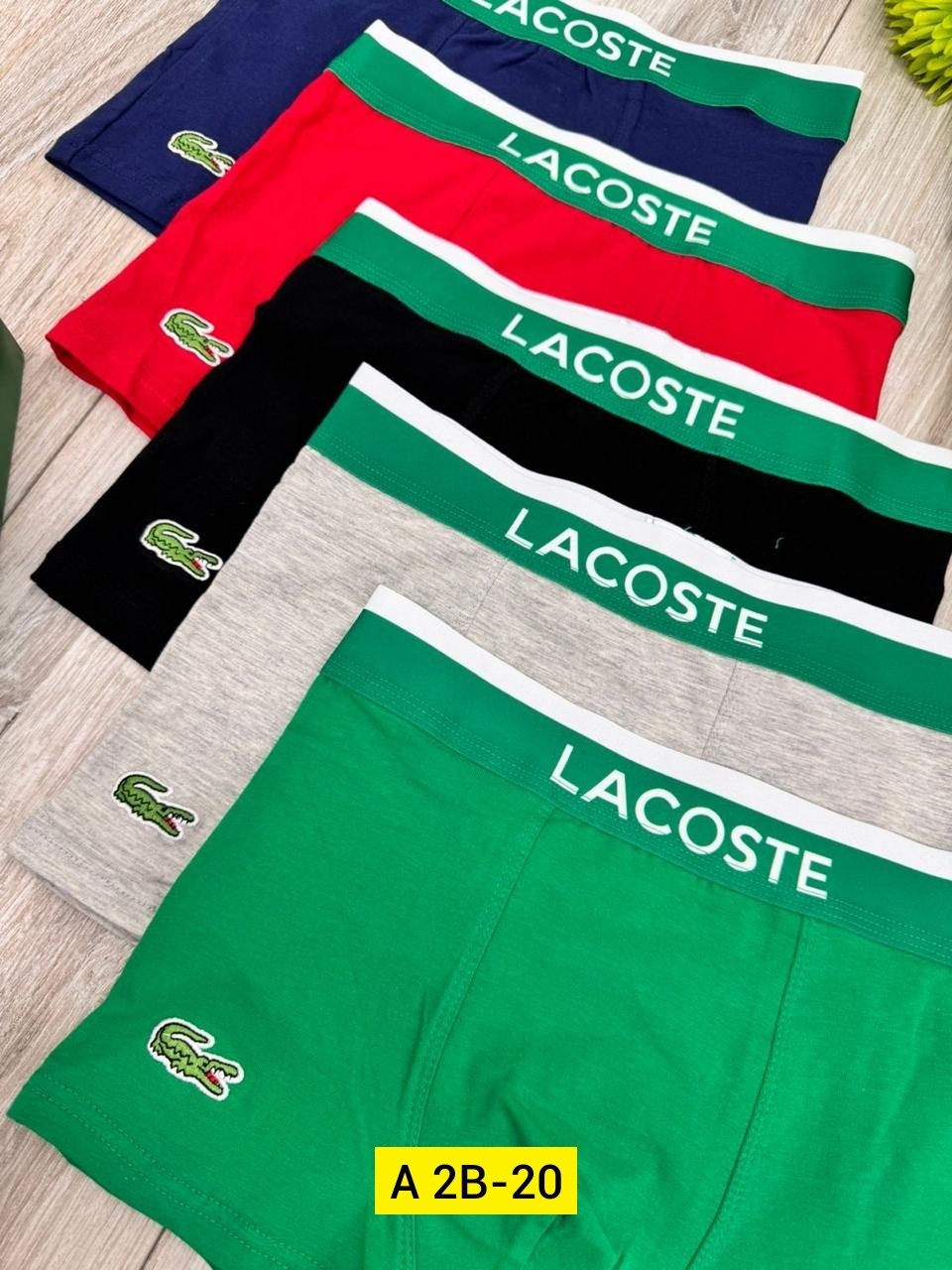 комплект трусов боксеры lacoste,комплект трусов мужских lacoste lac3 в ассортименте 52-54,набор мужских трусов lacoste,трусы мужские боксеры набор 5 шт lacoste,трусы мужские lacoste