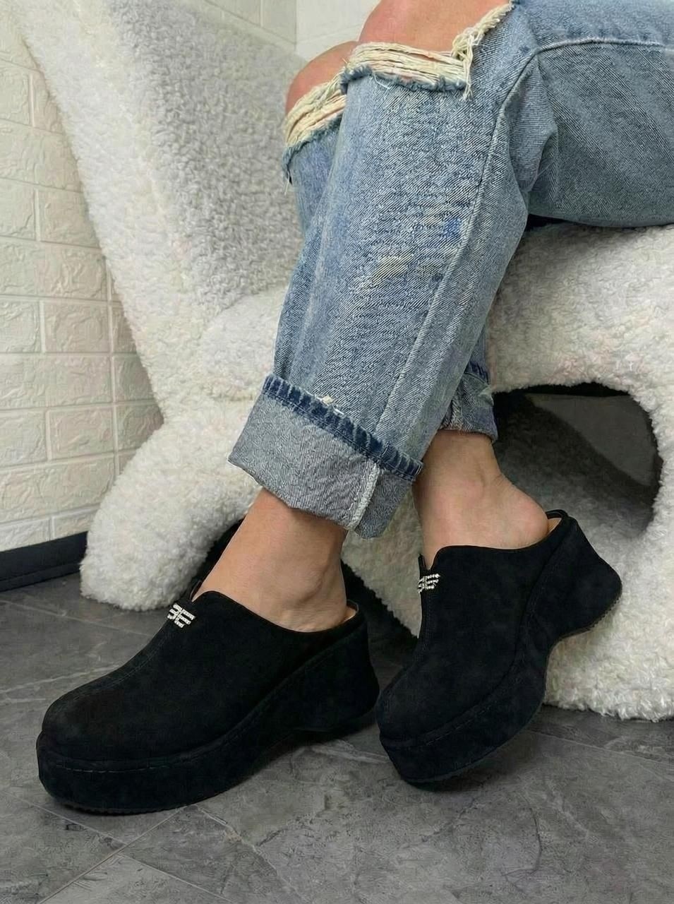 ,замшевые сабо,сабо женские,женская ,мюли женские