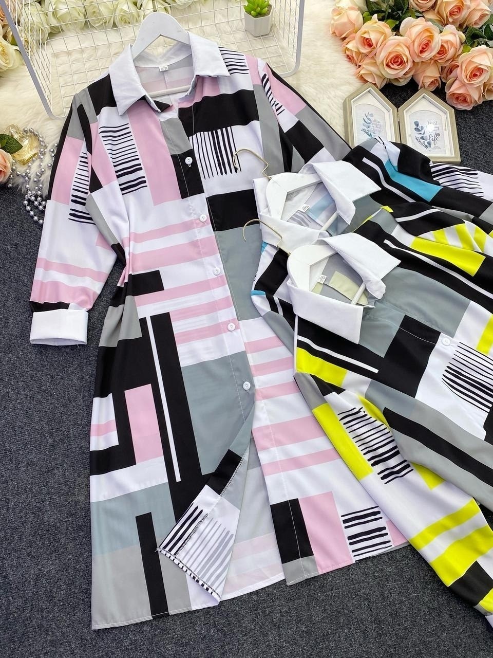 платье рубашка с принтом,женское платье рубашка,платье рубашка в полоску,повседневные платья,платье рубашка повседневное длинное