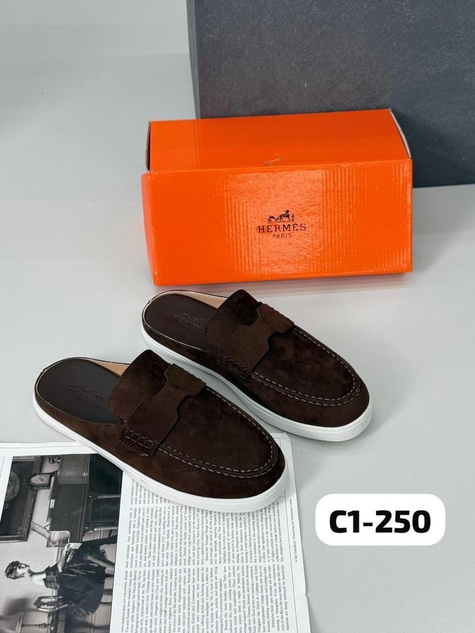 мюли hermes,,hermes мюли женские, hermes,тапочки hermes женские