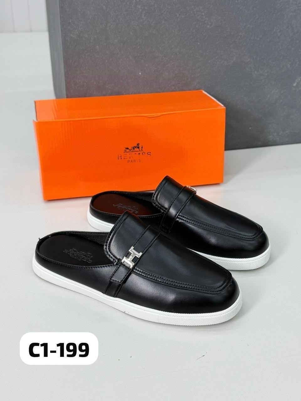 тапочки hermes,,мюли hermes,мюли hermes черные,hermes шлепанцы