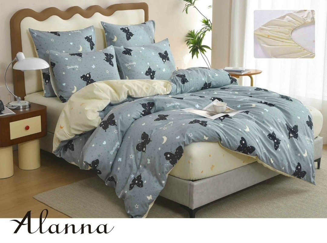 комплект постельного белья alanna,комплект постельного белья евро alanna,комплект постельного белья,комплект постельное белье евро сатин,комплект постельного белья alanna двуспальный