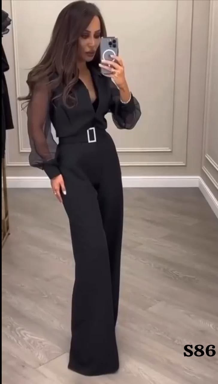 элегантные комбинезоны,комбинезон брючный элегантный,женский комбинезон,черный женский комбинезон,модный комбинезон