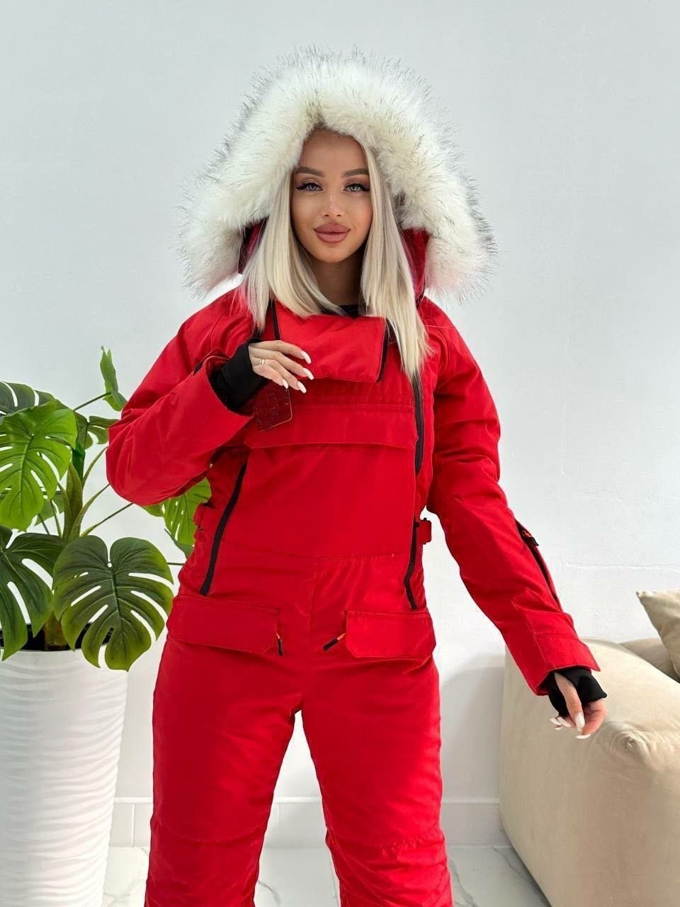 женский зимний комбинезон,горнолыжные комбинезоны,горнолыжные костюмы женские,женский горнолыжный зимний костюм-комбинезон серый,комбинезон горнолыжный с капюшоном