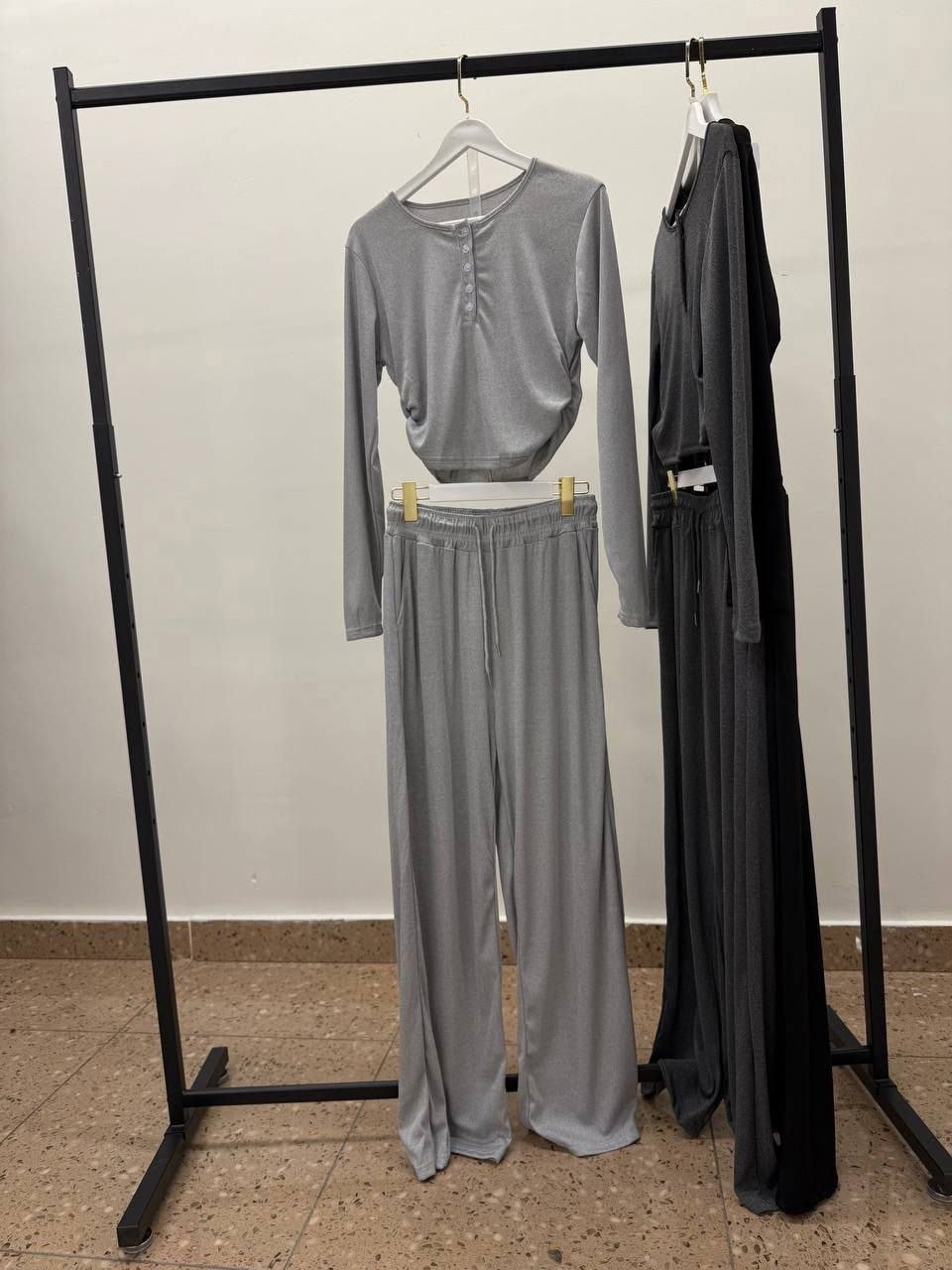 костюм женский трикотажный,костюм трикотажный,брючный трикотажный костюм,широкие брюки,костюм