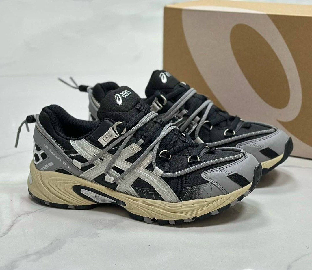 кроссовки asics gel-kahana tr v2,кроссовки asics gel kahana,кроссовки asics,asics gel kahana tr v2 black silver,мужские кроссовки asics