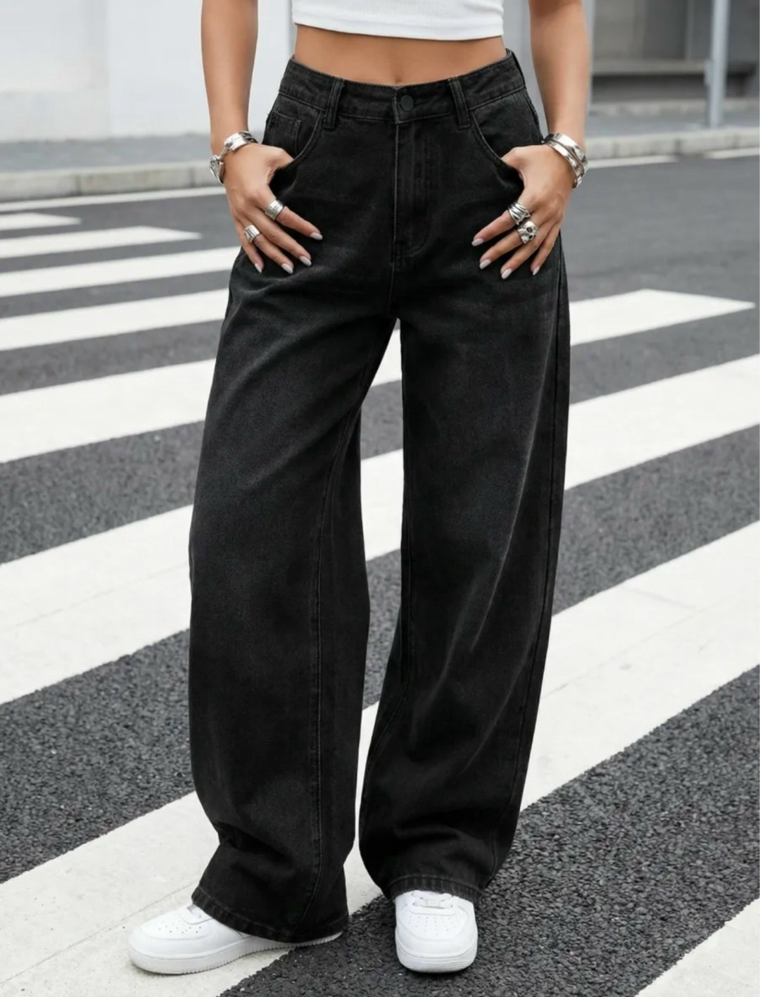 джинсы брюки,женские джинсы широкие,женские джинсы,широкие джинсы черные,широкие джинсы
