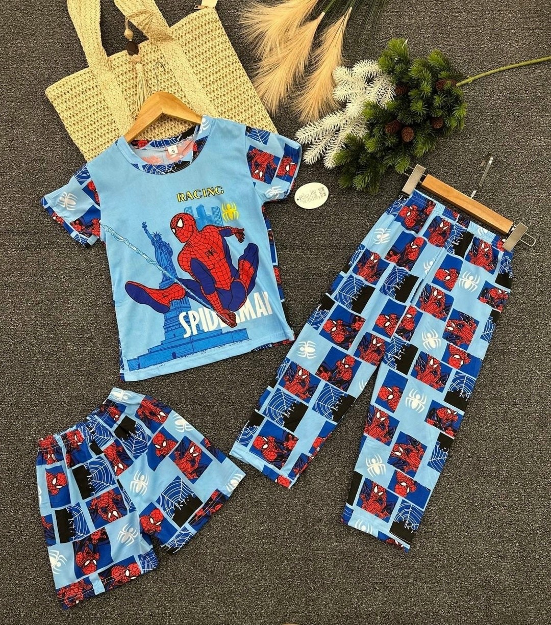 пижама для мальчика,пижама комплект,пижама костюм,домашняя одежда пижама,пижама человек паук