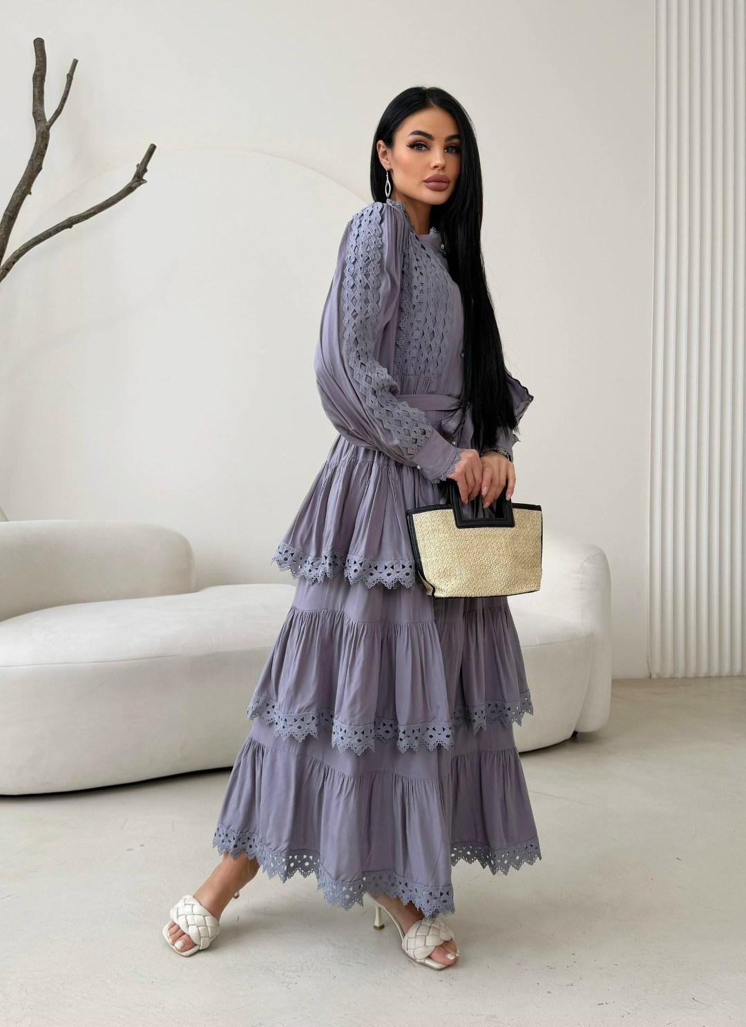 платье макси,нарядное платье,платье с оборками,женское платье,платье длинное