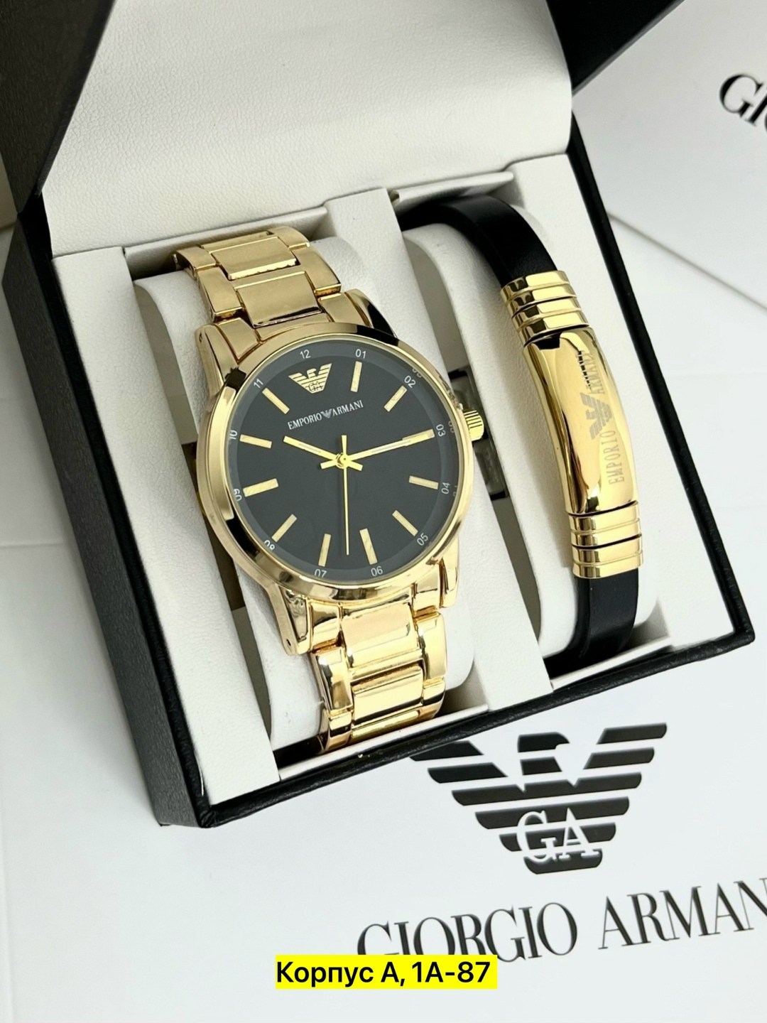 армани часы,мужские комплекты,набор часы,наручные часы,подарочный набор армани для мужчин