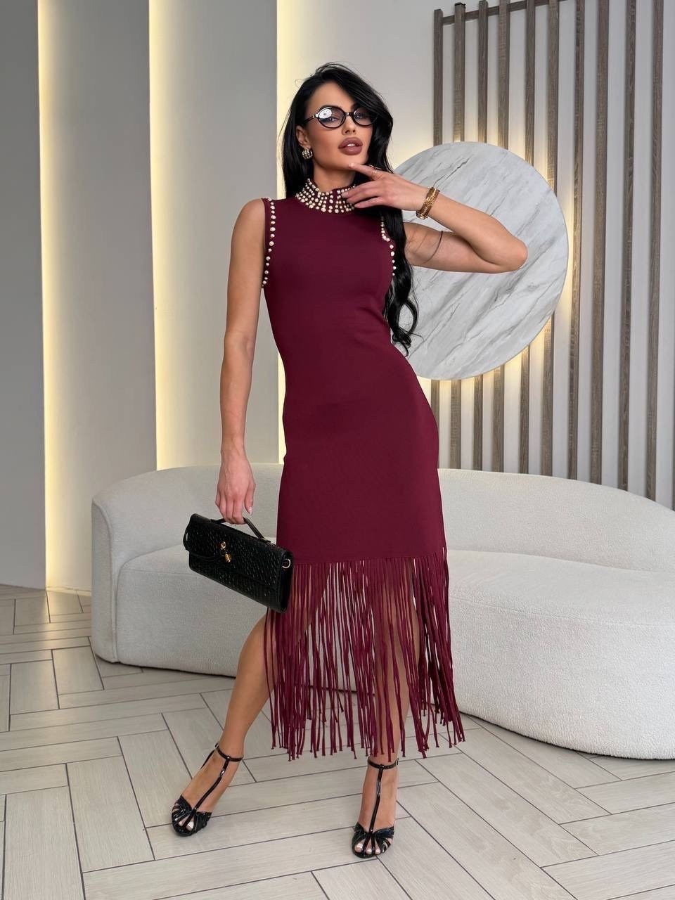 платье бахрома,платье,трикотажное платье,женское платье,платье стильное