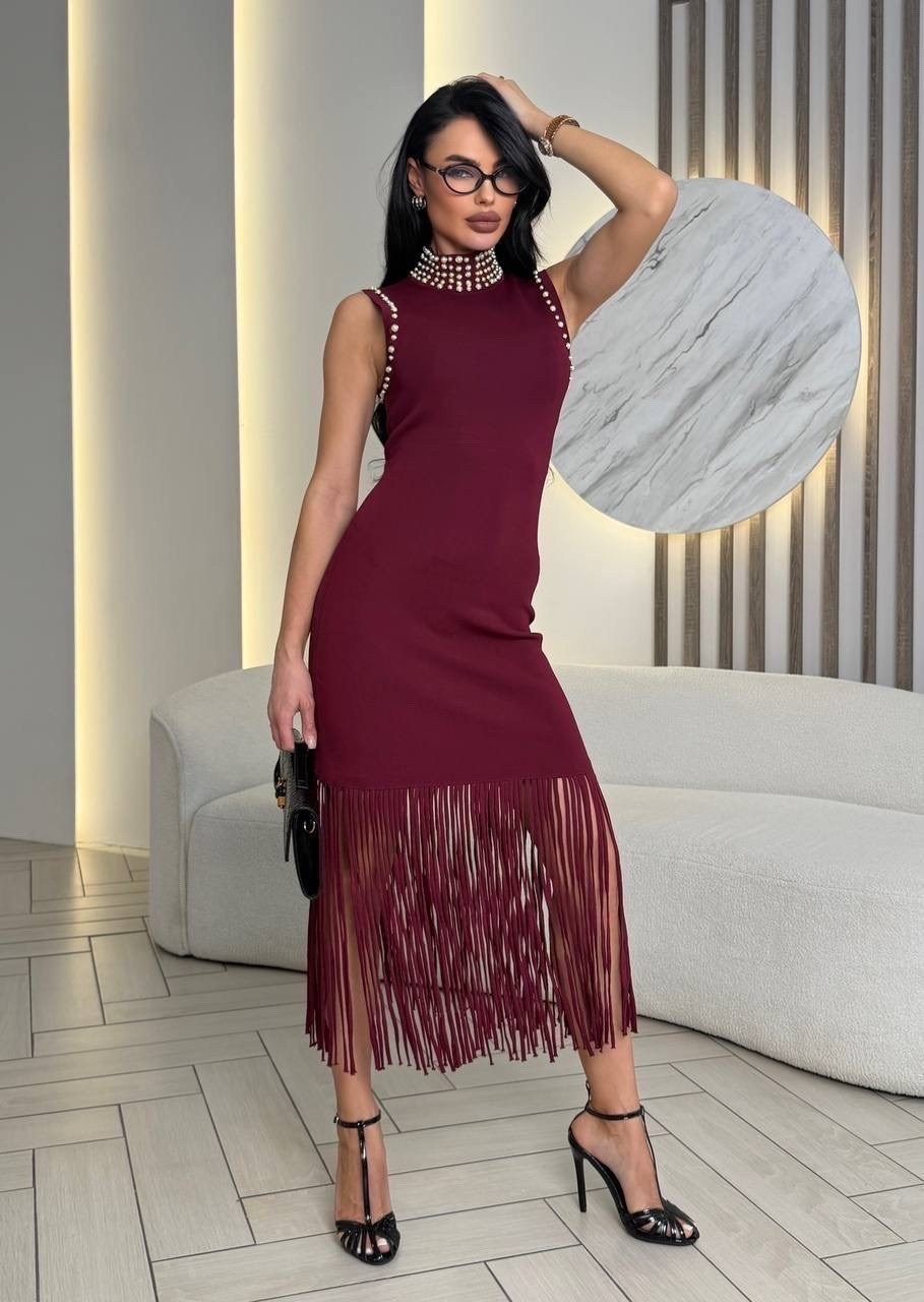 платье бахрома,платье,трикотажное платье,женское платье,платье стильное