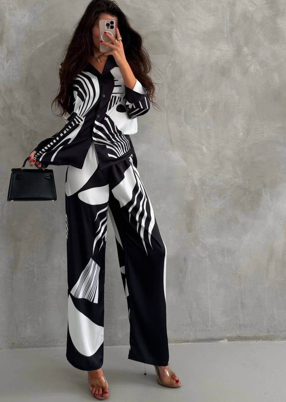 женские костюмы,костюм с принтом,костюм стильный,женский брючный костюм с принтом