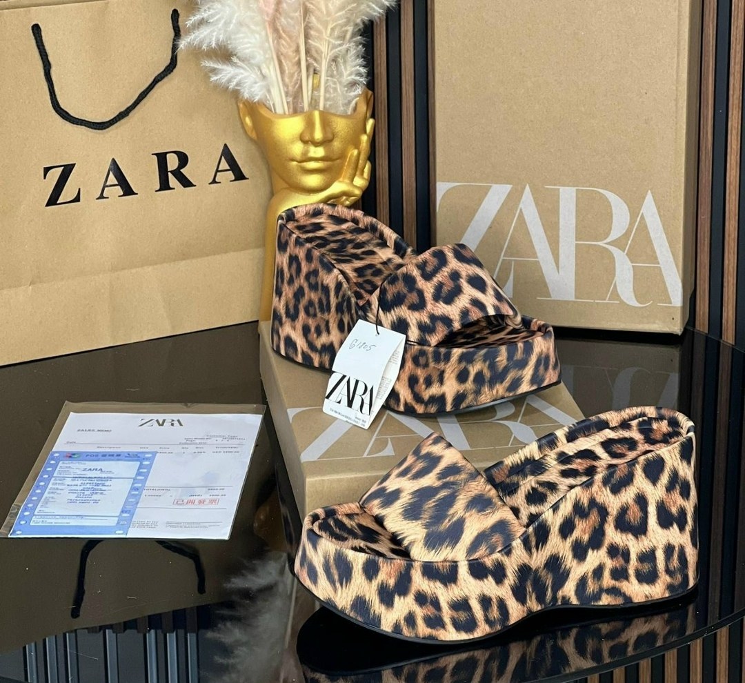 ,zara туфли леопард,леопардовые босоножки,леопардовые шлепки zara,женские босоножки