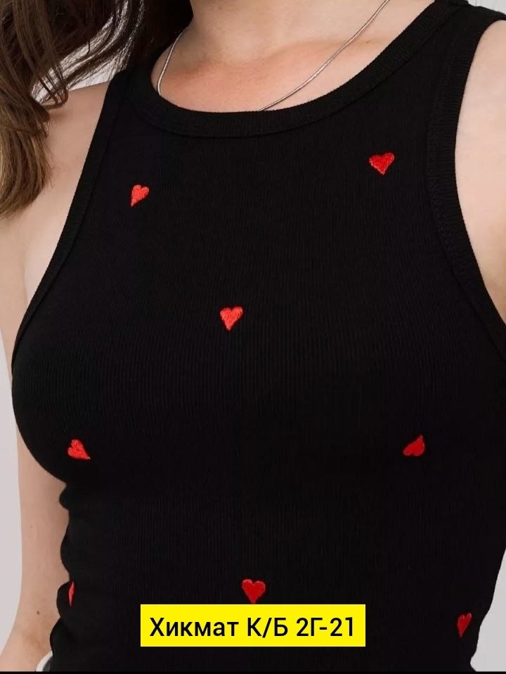 женская майка,топ с сердечками,майка топ женская,майка топ