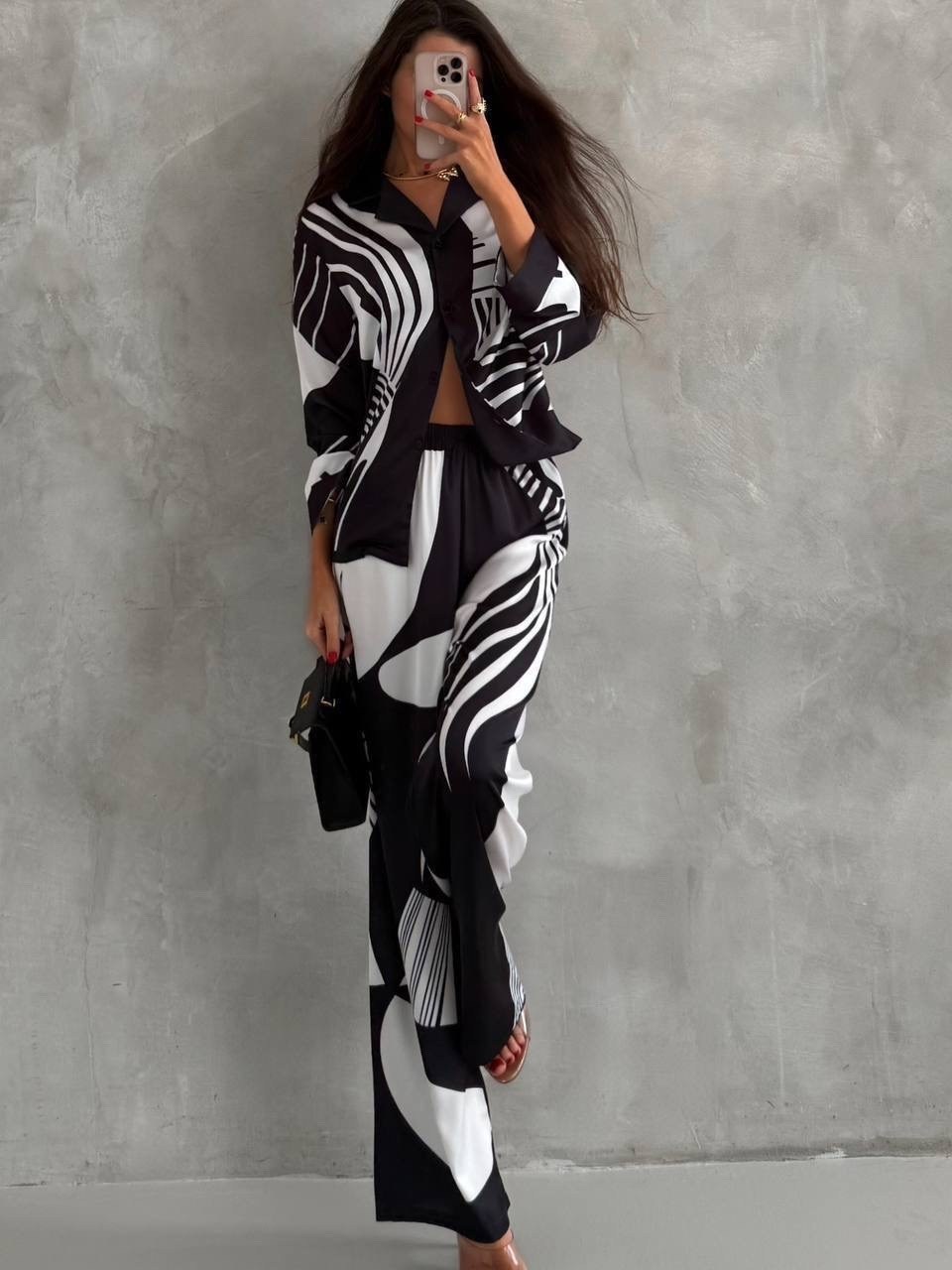 женские костюмы,костюм с принтом,костюм стильный,женский брючный костюм с принтом