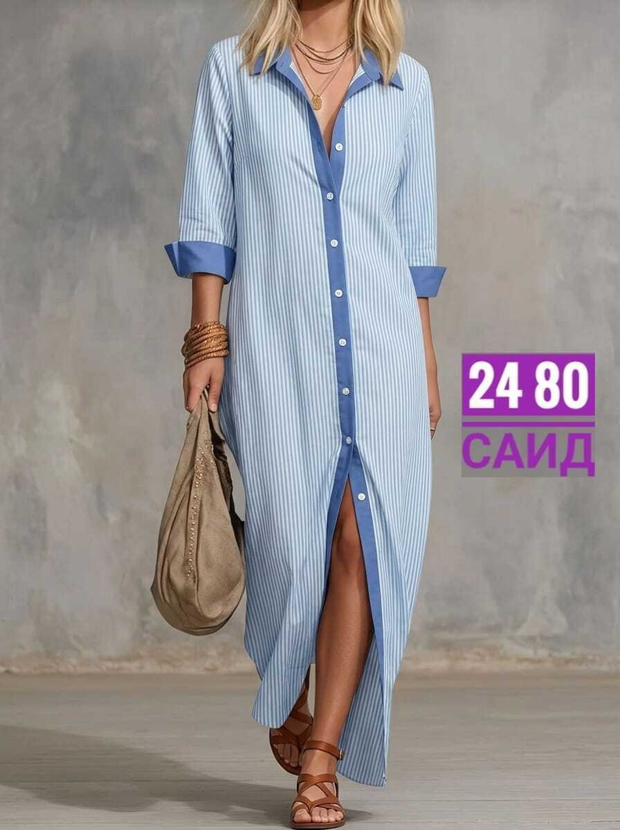 платье рубашка в полоску,платье рубашка,длинное платье рубашка,летнее платье рубашка,платье рубашка повседневное длинное