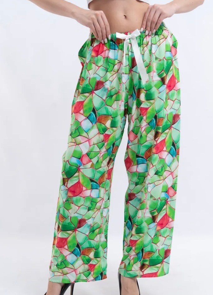 брюки женские,летние брюки,женские летние брюки,брюки женские зеленые,брюки с принтом