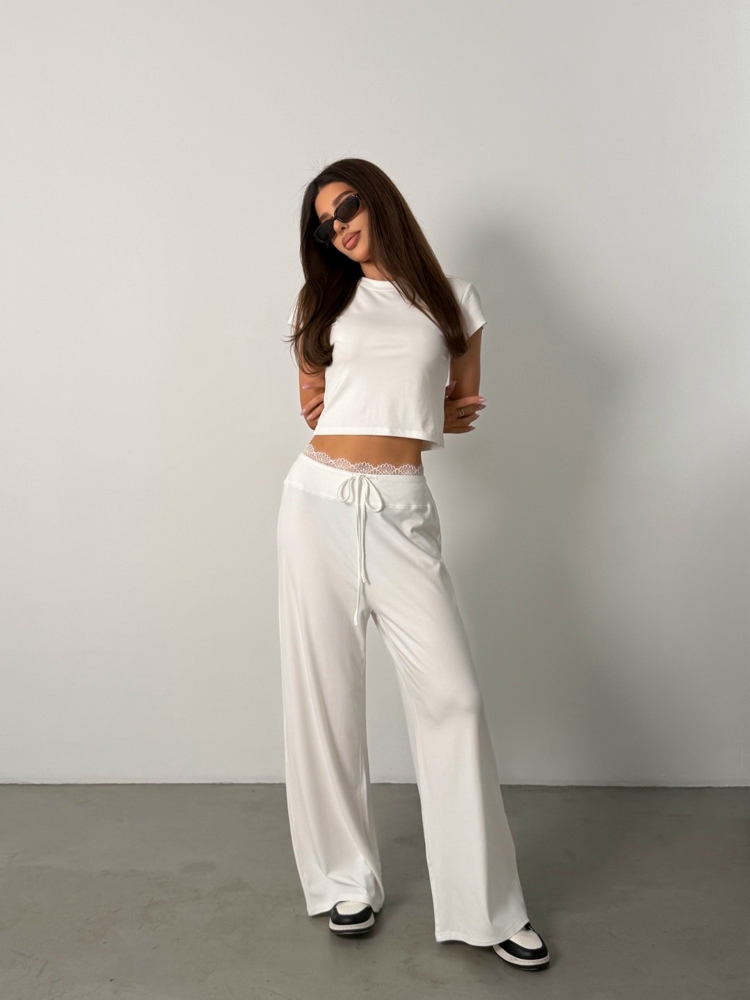 костюм с брюками,трикотажные костюмы,костюм женский,костюм с брюками палаццо,брючный костюм с топом