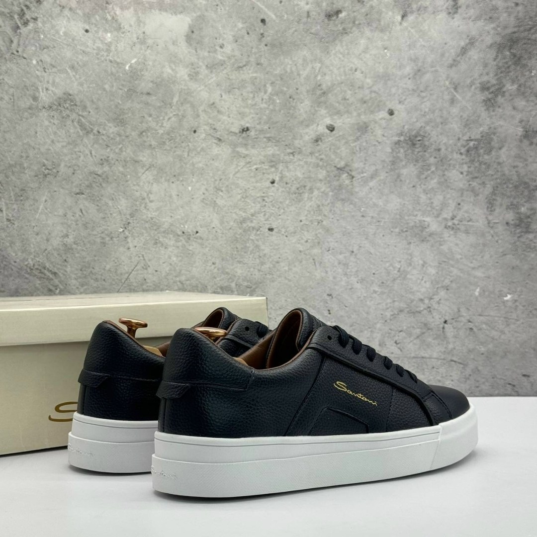 кеды мужские кожаные santoni черные premium,мужские кеды santoni,кеды мужские santoni черные,кеды мужские,кеды мужские кожаные