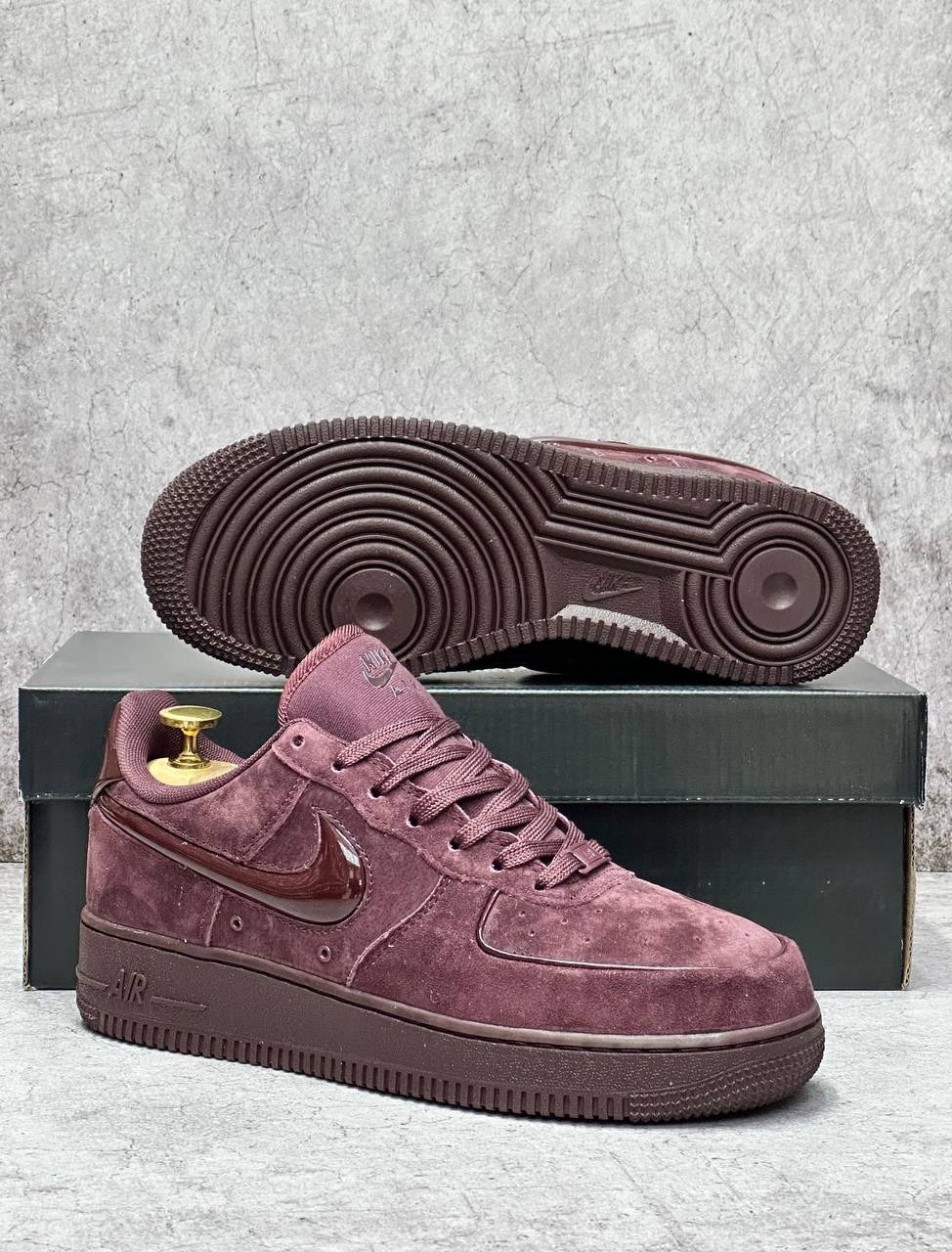 nike air force 1 low цвет бордовый,кроссовки nike air force 1 low цвет бордовый,nike air force 1 low,nike air force 1 '07,бордовые кроссовки найк air force 1 low