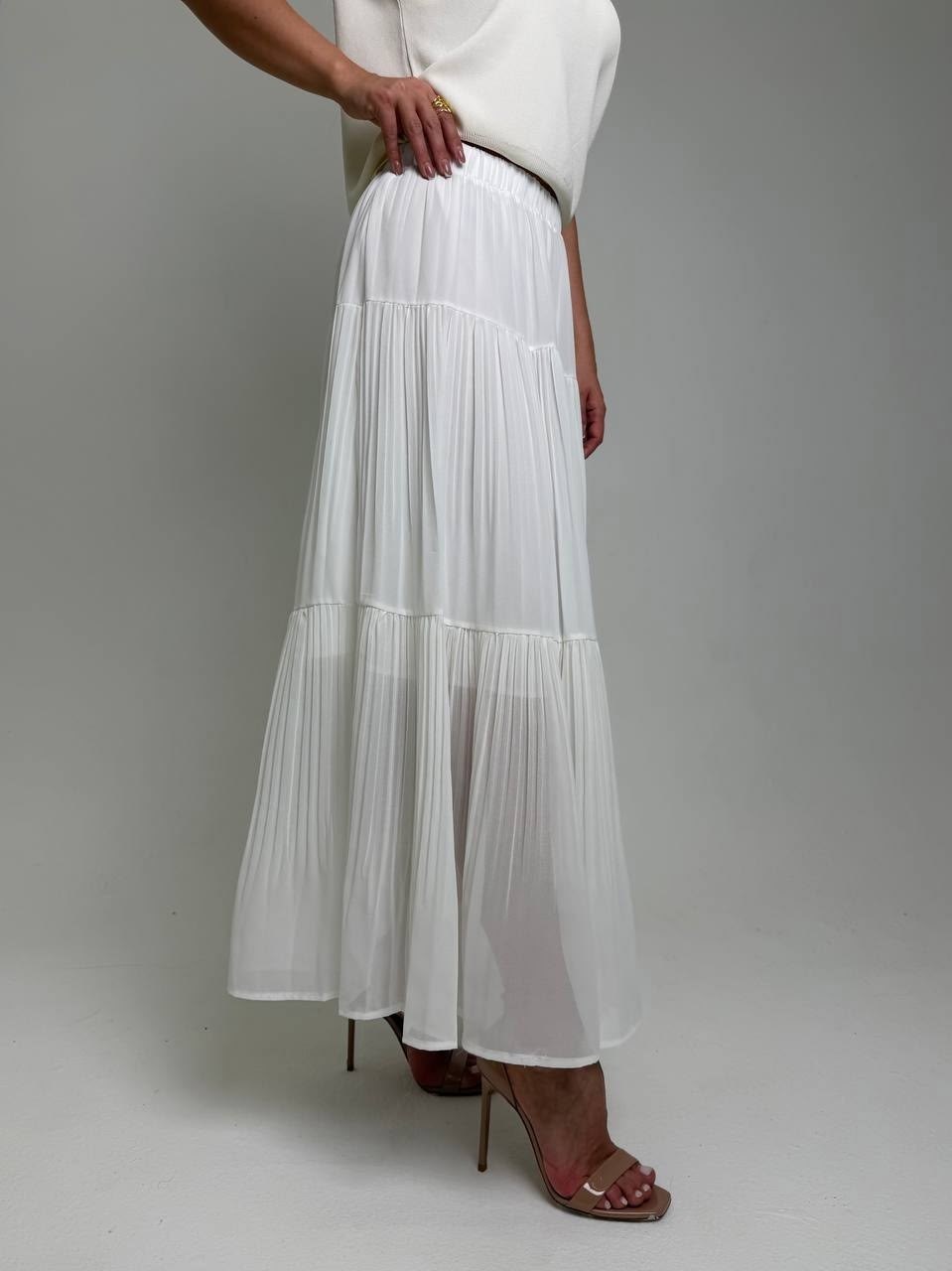 плиссированная юбка миди цвета шампанского dex,плиссированная юбка,юбка плиссе,плиссированная юбка миди,юбка плиссированна
