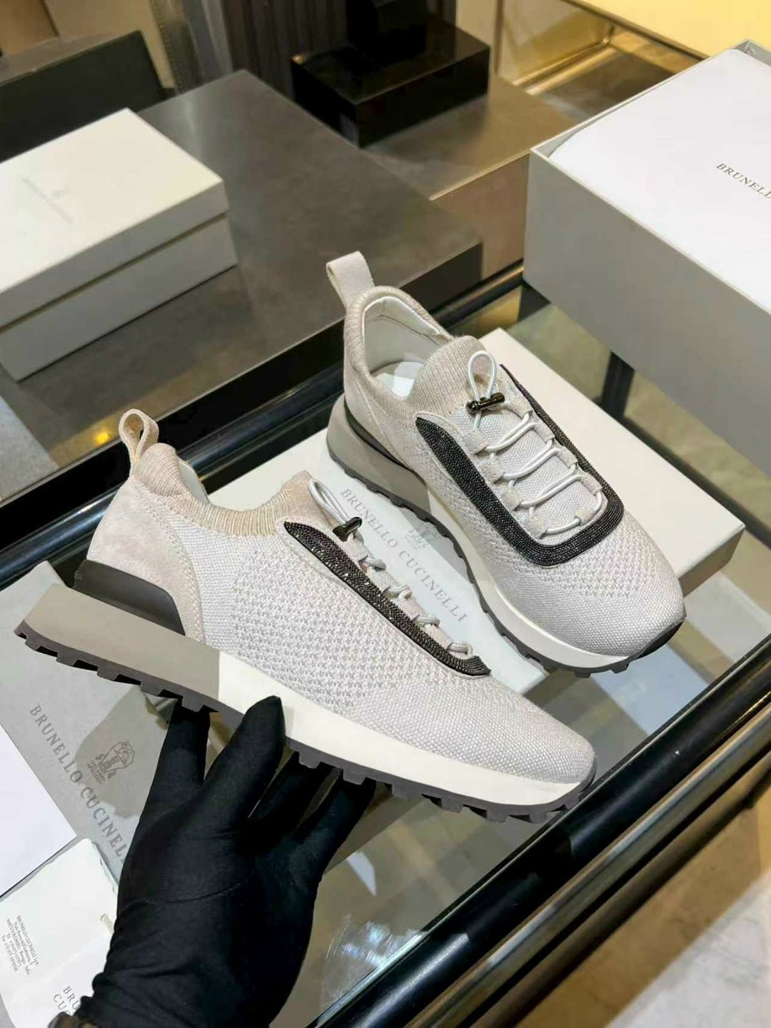,комбинированные кроссовки brunello cucinelli,кроссовки brunello cucinelli,кроссовки женские brunello cucinelli,женские кроссовки