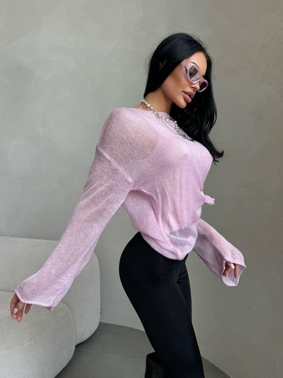 стильная кофта,женская кофта,модная кофта,кофта вязаная,блузка с бантом