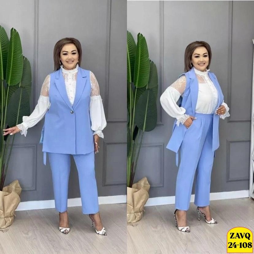костюм брючный двойка с жилеткой,женские костюмы больших размеров,брючные костюмы для женщин,костюм тройка женский брючный,брючный костюм