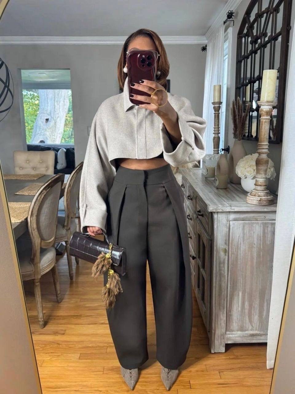 брюки с широкими штанинами,широкие брюки,брюки с высокой талией,стильные наряды