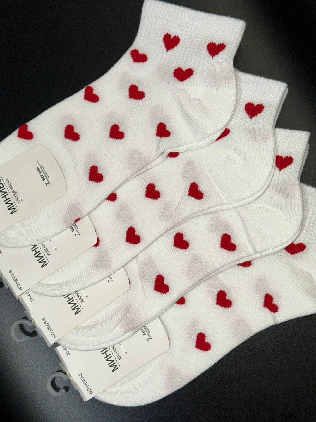 носки женские короткие с сердечками,носки с сердечками,носки женские в наборе,комплект носки женские,женские носки