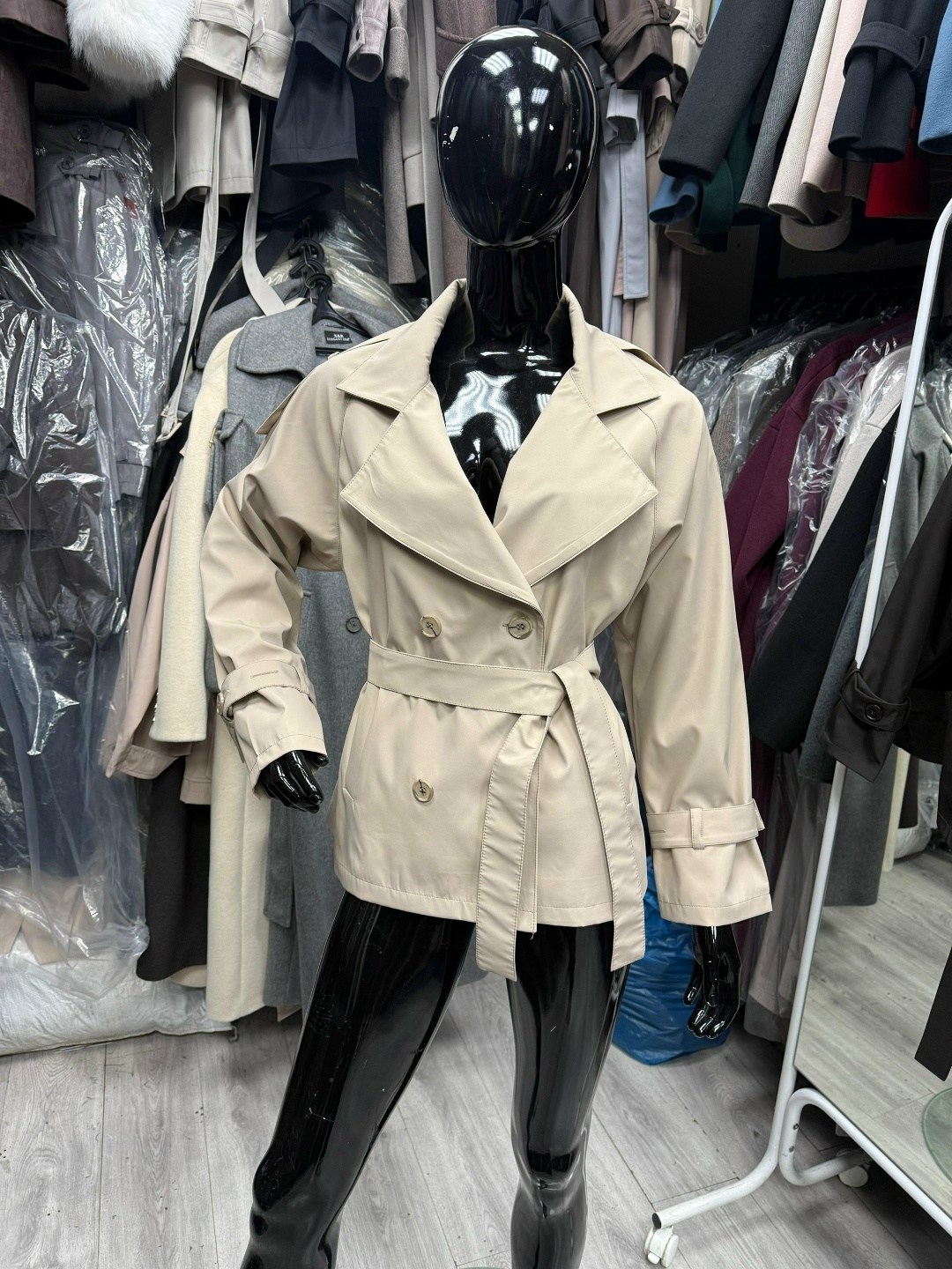 плащ тренч женский,женский тренч,тренч короткий,тренч золла,бежевый тренч