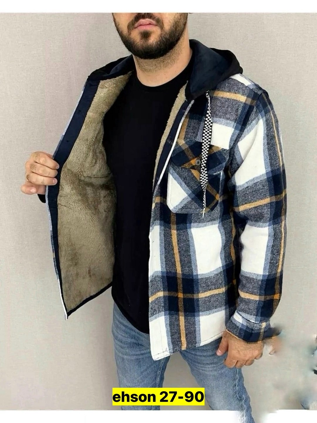 рубашка на меху зимняя в клетку,куртка для мужчин на флисе в клетку,рубашка теплая на флисе,рубашка утепленная на меху зимняя в клетку,мужская утепленная рубашка с капюшоном
