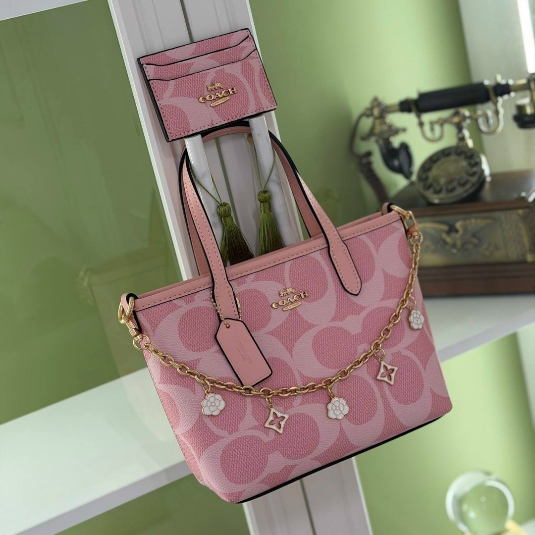 сумка coach,coach сумка шоппер,coach женская сумка,модная сумка,сумка coach розовая