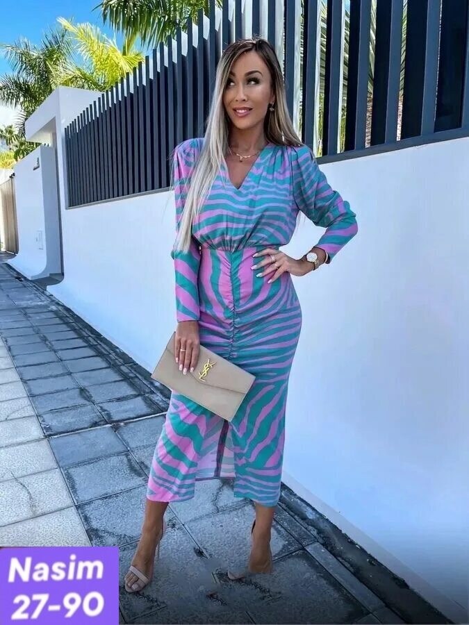 женское платье в полоску,модные платья 2026,модное платье,женское платье с длинными рукавами,женское платье