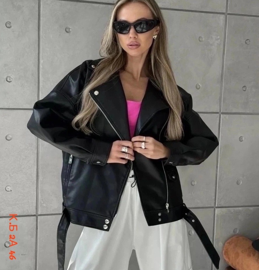 косуха куртка черная оверсайз,женская кожаная куртка,женская косуха оверсайз,куртка косуха,косуха кожаная куртка экокожа оверсайз