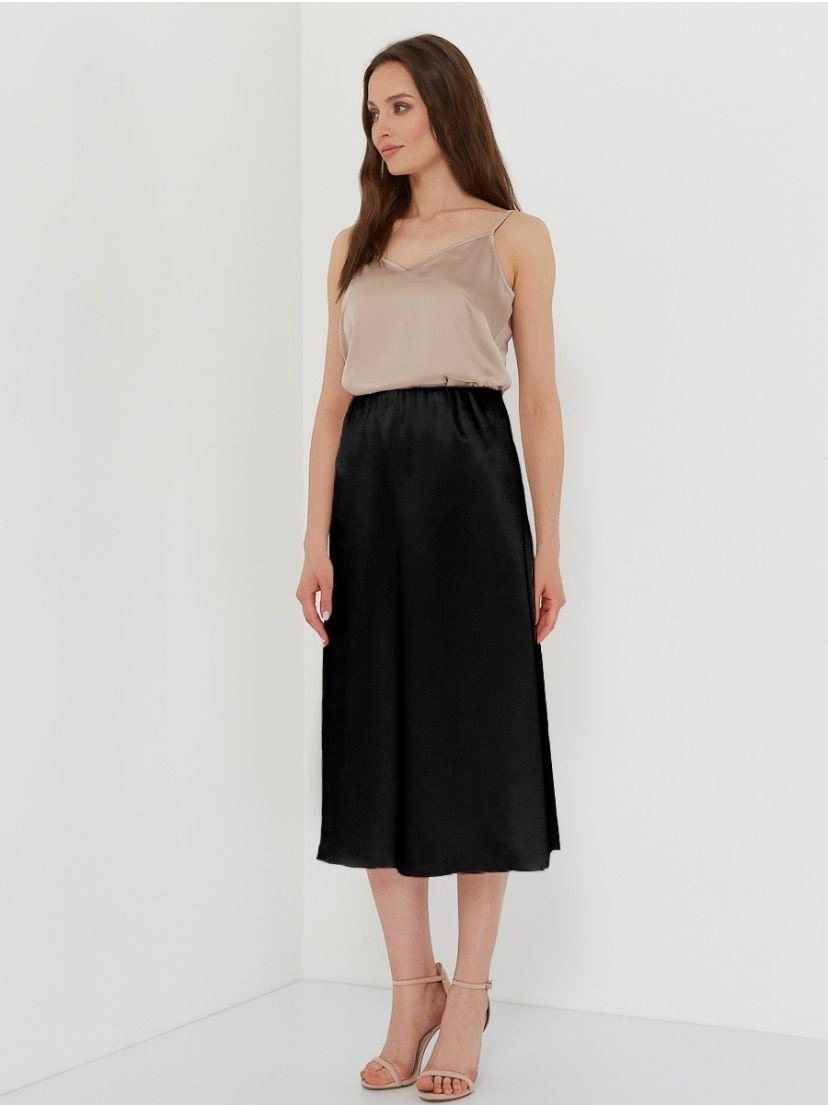 атласная юбка макси y.a.s глубокого шоколадно-коричневого цвета,юбка миди атласная шёлковая,шоколадная атласная юбка,юбка миди атласная,юбка атласная