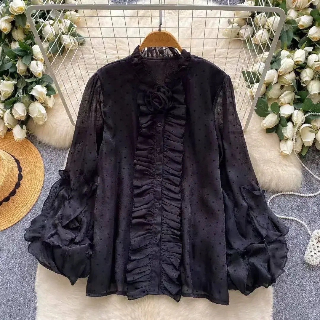 элегантная блузка,женская шифоновая блузка,женская элегантная блузка,модная блузка,блузка с оборками