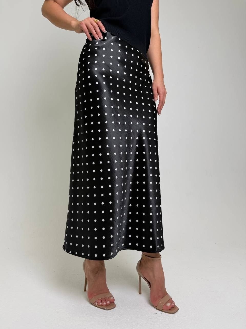 юбка макси,юбка,юбка в горошек,юбка миди,длинная юбка