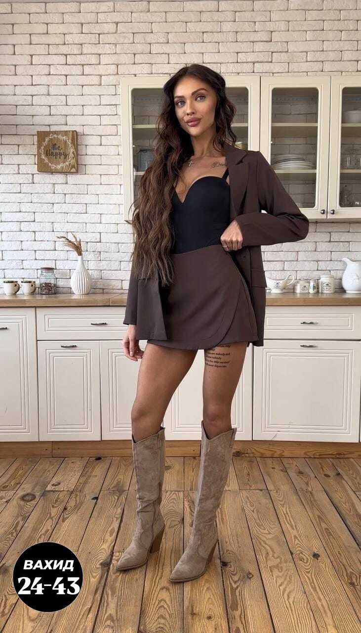 классический костюм двойка пиджак + юбка-шорты,костюм двойка пиджак + юбка-шорты,костюм с юбкой,костюм с юбкой и пиджаком,костюм юбка шорты и пиджак