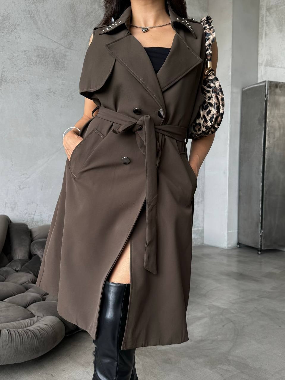 жилетка костюмная удлиненная,пальто тренч,тренч женский,плащ женский тренч,тренч