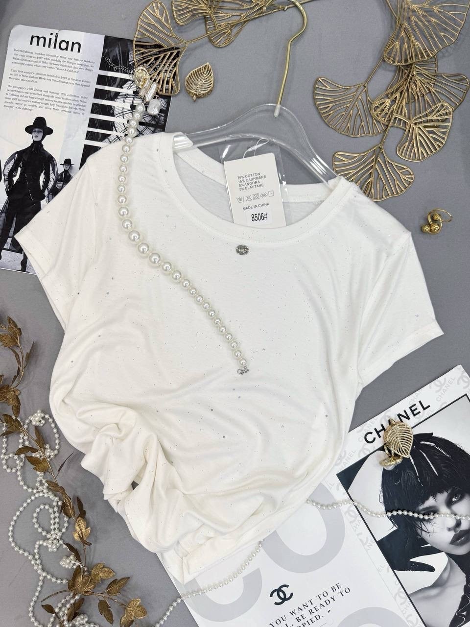 женская футболка,футболки для женщин,модная женская футболка,футболка с бусинами,блуза с пуговицами